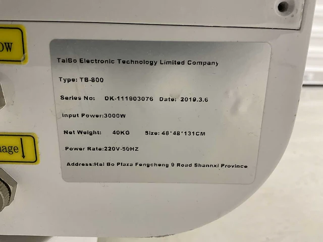 Tiabo electronic - tb-800 - laser- huidbehandelingswerkstation - afbeelding 6 van  6