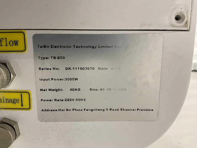 Tiabo electronic - tb-800 - laser- huidbehandelingswerkstation - afbeelding 7 van  7