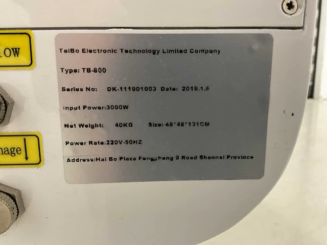 Tiabo electronic - tb-800 - laser- huidbehandelingswerkstation - afbeelding 7 van  7