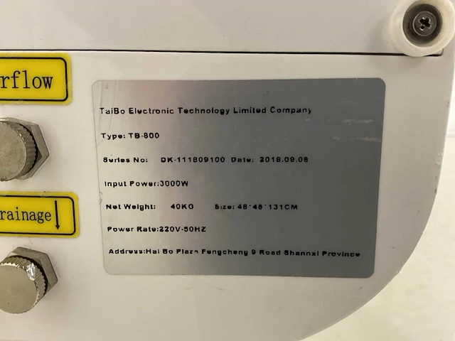 Tiabo electronic - tb-800 - laser- huidbehandelingswerkstation - afbeelding 8 van  8
