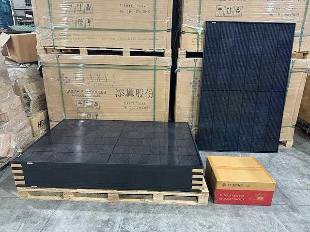 Tianyi - set van 10 full black (410 wp) zonnepanelen en 1 goodwe gw3600d-ns omvormer (1-fase) - afbeelding 1 van  9