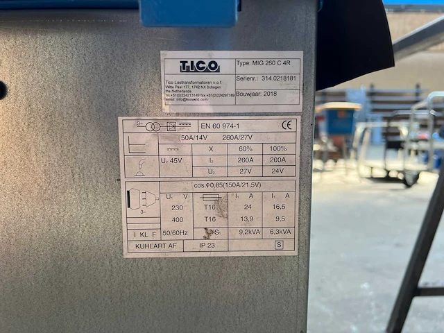 Tico - mig 260 c 4r - lasapparaat - 2018 - afbeelding 5 van  5