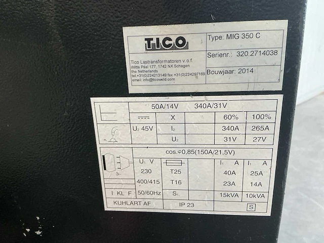 Tico mig 350 c lasapparaat - afbeelding 7 van  7
