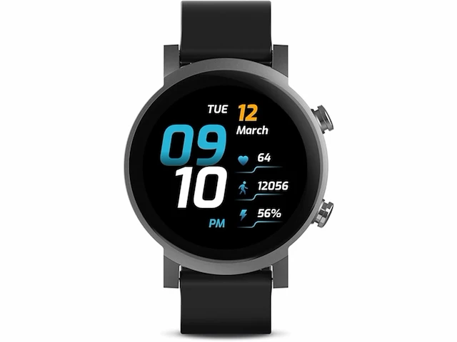 Ticwatch e3 smartwatch qualcomm snapdragon wear 4100 zwart - afbeelding 1 van  3