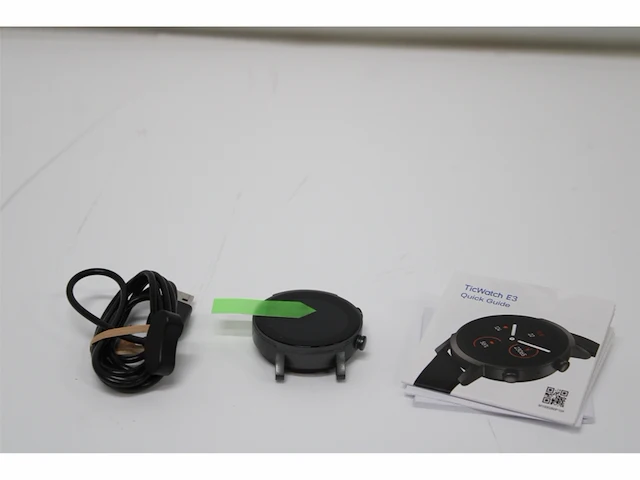 Ticwatch e3 smartwatch qualcomm snapdragon wear 4100 zwart - afbeelding 2 van  3