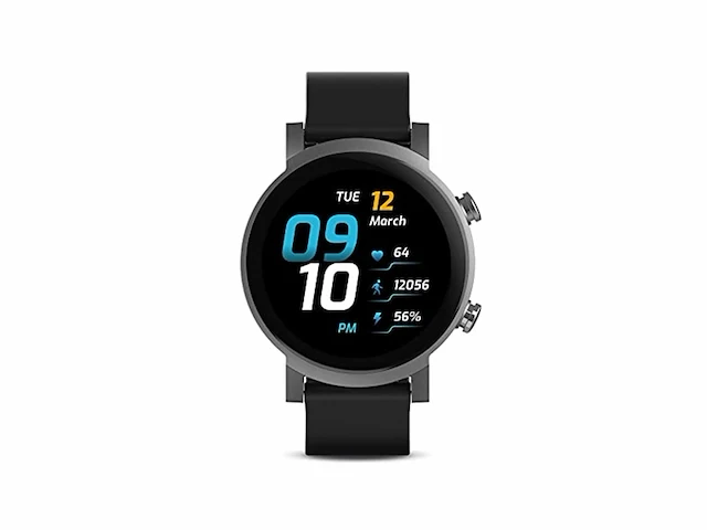 Ticwatch e3 wear os smartwatch 1gb / rom 8gb ip68 gps zwart - afbeelding 1 van  3
