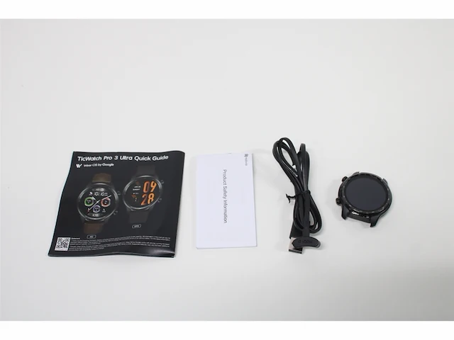 Ticwatch pro 3 ultra gps smartwatch qualcomm sdw4100 en mobvoi dual processor systeem voor mannen zwart - afbeelding 2 van  2