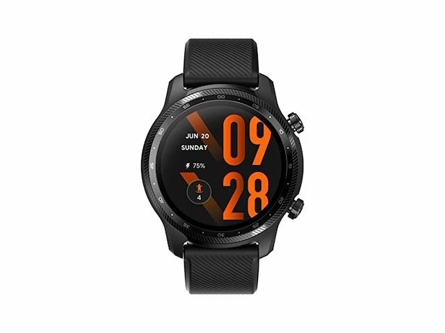 Ticwatch pro 3 ultra gps smartwatch qualcomm sdw4100 en mobvoi dual processor systeem zwart - afbeelding 1 van  2