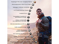 Ticwatch pro 5 android smartwatch snapdragon w5+ gen 1 platform wear os gps 5atm waterbestendigheid zwart - afbeelding 2 van  6