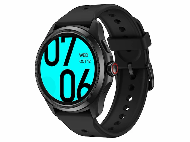 Ticwatch pro 5 android smartwatch snapdragon w5+ gen 1 platform wear os smart watch gps 5atm waterbestendigheid zwart - afbeelding 1 van  5