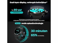 Ticwatch pro 5 android smartwatch snapdragon w5+ gen 1 platform wear os smart watch gps 5atm waterbestendigheid zwart - afbeelding 4 van  5