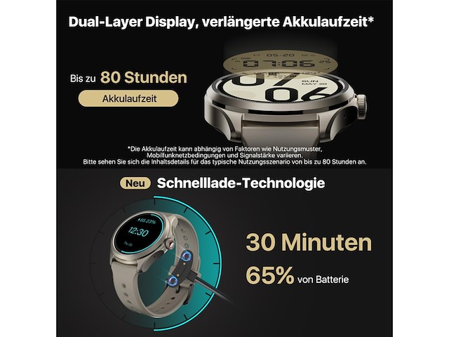 Ticwatch pro 5 smartwatch snapdragon w5+ gen 1 wear os - afbeelding 4 van  7