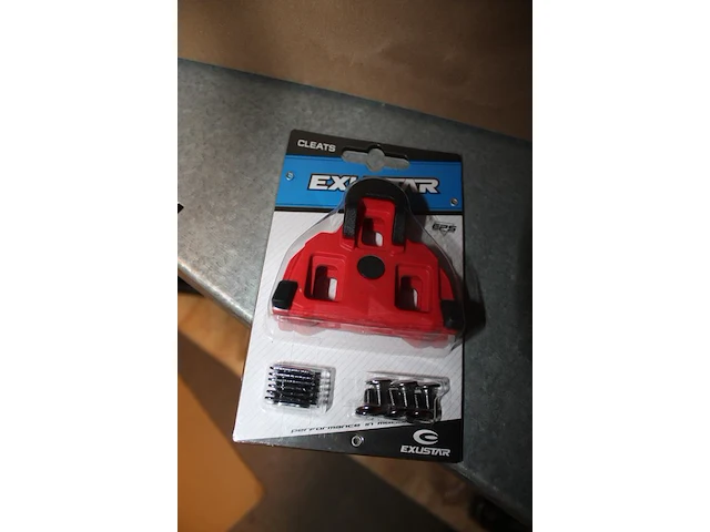 Tien sets schoenblokjes/cleats exustar cleats e-rsl11 voor shimano spd-sl-pedalen in doos. - afbeelding 2 van  3