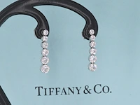 Tiffany & co - platina jazz tiffany & co druppel oorbellen - afbeelding 1 van  9