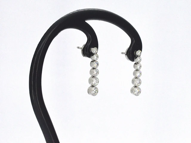 Tiffany & co - platina jazz tiffany & co druppel oorbellen - afbeelding 4 van  9