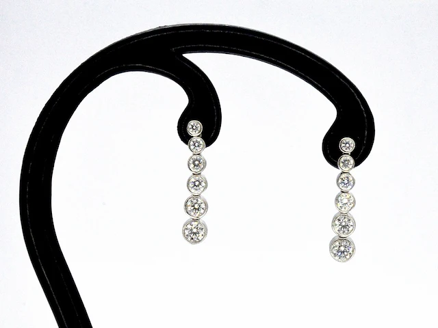 Tiffany & co - platina jazz tiffany & co druppel oorbellen - afbeelding 5 van  9
