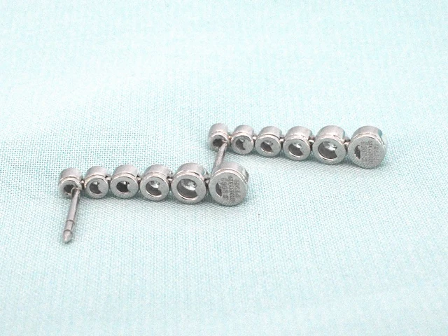Tiffany & co - platina jazz tiffany & co druppel oorbellen - afbeelding 9 van  9