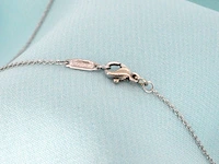 Tiffany & co - platina solitaire halscollier met een natuurlijke diamant - afbeelding 6 van  7