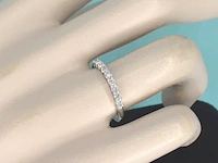 Tiffany & co - platina "tiffany forever" trouw ring met diamanten - afbeelding 4 van  10