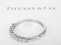 Tiffany & co - platina "tiffany forever" trouw ring met diamanten - afbeelding 5 van  10