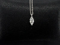 Tiffany & co - tiffany & co ketting met een marquise geslepen diamant van gia - afbeelding 1 van  10