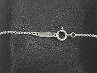 Tiffany & co - tiffany & co ketting met een marquise geslepen diamant van gia - afbeelding 8 van  10