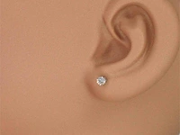 Tiffany & co - tiffany solitair oorknop met diamant - afbeelding 6 van  13