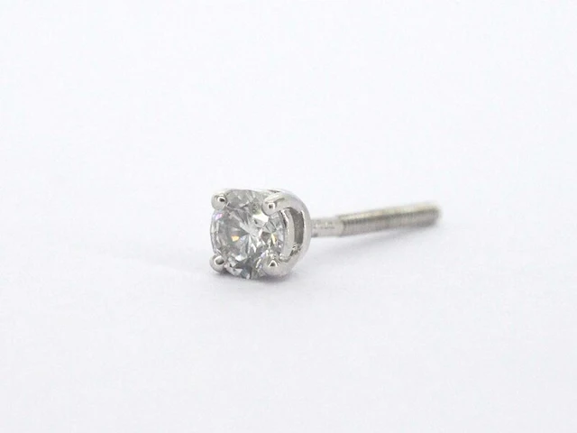 Tiffany & co - tiffany solitair oorknop met diamant - afbeelding 8 van  13