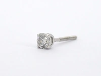 Tiffany & co - tiffany solitair oorknop met diamant - afbeelding 8 van  13
