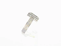 Tiffany & co - "tiffany t" t1 witgouden ring met diamanten - afbeelding 12 van  13