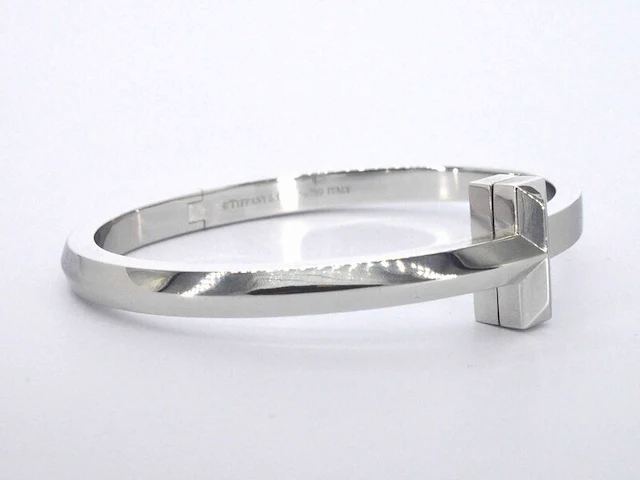 Tiffany & co - tiffany t witgouden armband - afbeelding 4 van  13