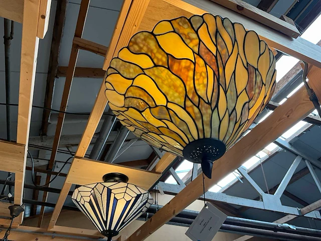 Tiffany jade plafondlamp - afbeelding 2 van  4