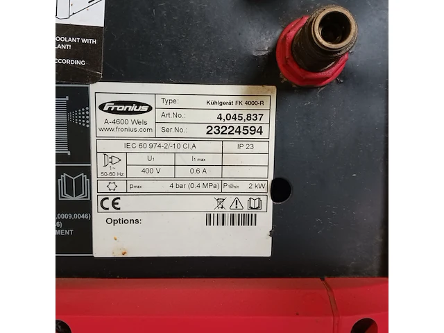 Tig lasapparaat met koelunit, fronius - afbeelding 14 van  16
