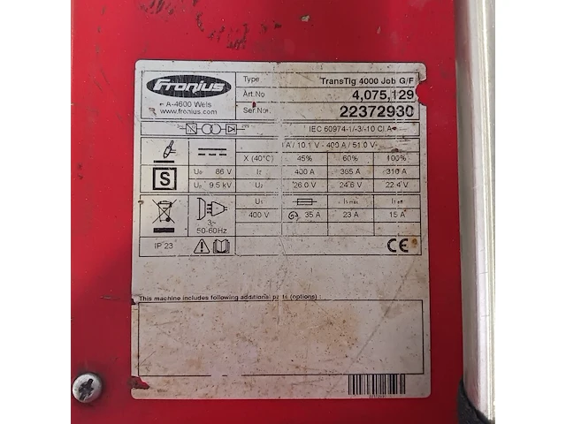 Tig lasapparaat met koelunit, fronius - afbeelding 15 van  16