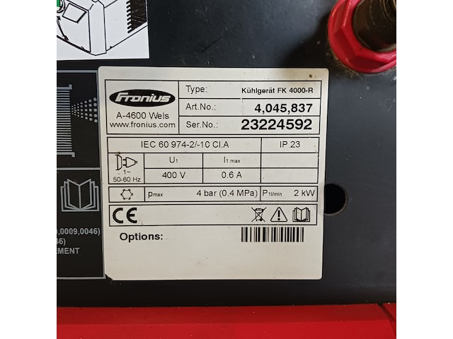 Tig lasapparaat met koelunit, fronius - afbeelding 17 van  18
