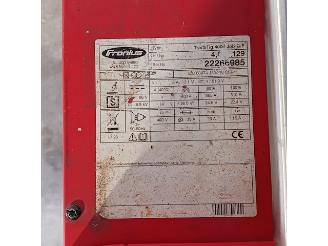 Tig lasapparaat met koelunit, fronius - afbeelding 18 van  18