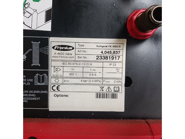 Tig lasapparaat met koelunit fronius - afbeelding 13 van  15
