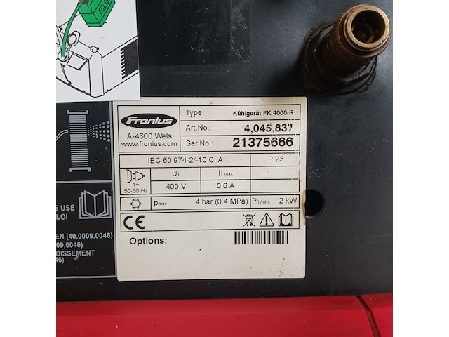 Tig lasapparaat met koelunit fronius - afbeelding 14 van  16