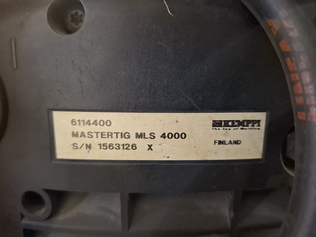 Tig unit mls 4000 400a 400v kemppi, mastertig mls 4000 / mastercool 10, bouwjaar 2013, gas- of vloeistofgekoeld met waterkoeling - afbeelding 11 van  11