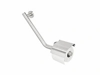 Tiger boston comfort en safety toiletrolhouder met steun links rvs - afbeelding 1 van  3
