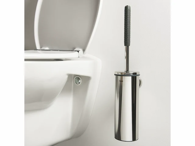 Tiger boston comfort & safety toiletborstel met houder rvs gepolijst - afbeelding 1 van  2