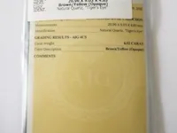 Tiger's eye 6.52ct aig certified - afbeelding 3 van  4