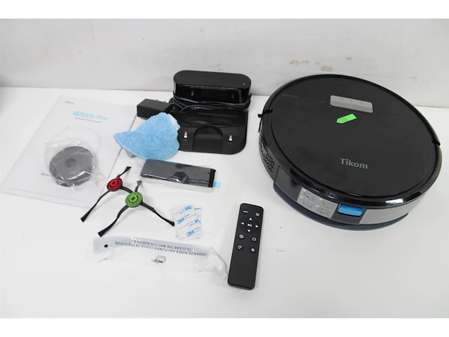 Tikom g8000 pro robotstofzuiger en dweilcombo 4500pa zelfopladend wit - afbeelding 4 van  5