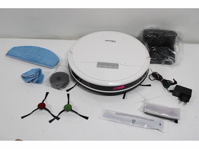 Tikom g8000 pro robotstofzuiger en dweilcombo 4500pa zelfopladend wit - afbeelding 4 van  4