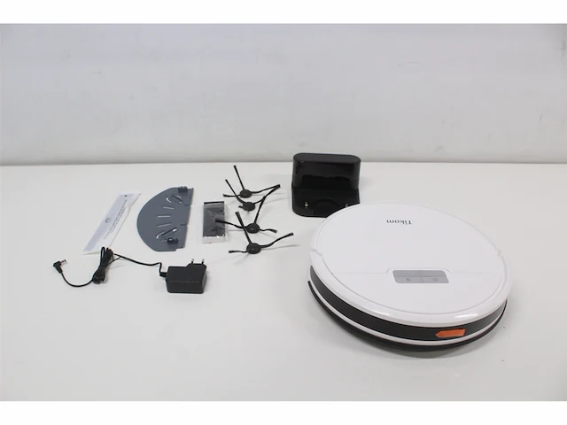 Tikom g8000 pro robotstofzuiger en dweilcombo 4500pa zuigkracht wifi & zelfopladend wit - afbeelding 4 van  5