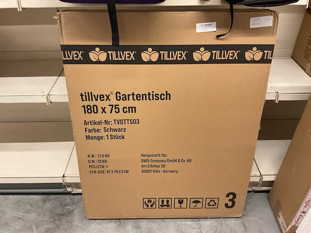 Tillvex inklapbare tuintafel - afbeelding 4 van  4