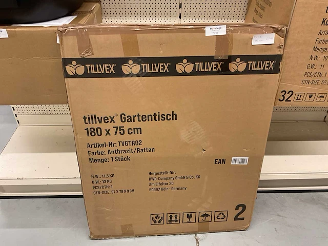 Tillvex inklapbare tuintafel - afbeelding 4 van  4