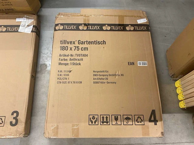 Tillvex inklapbare tuintafel - afbeelding 4 van  4