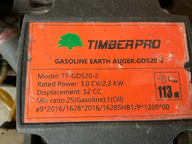 Timberpro tt-gd520-2 grondboor - afbeelding 5 van  5