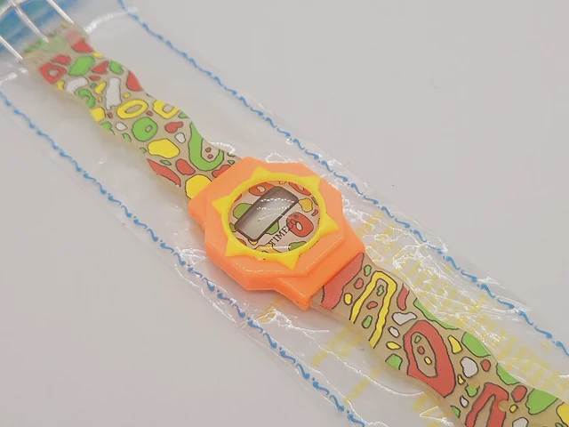 Timeco japan sunburst graffiti lcd horloge - afbeelding 1 van  4